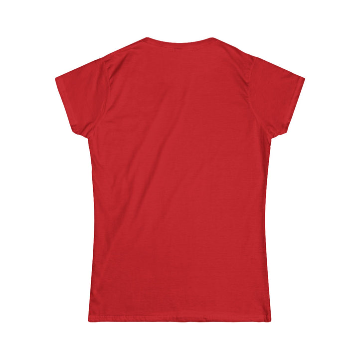 Back of red t-shirt on a white background