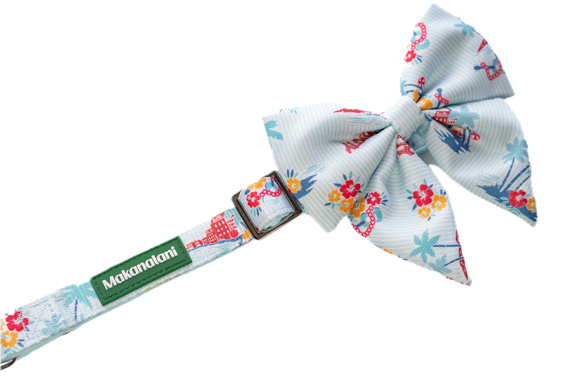 Beach Front Stripe Bow Collar Set